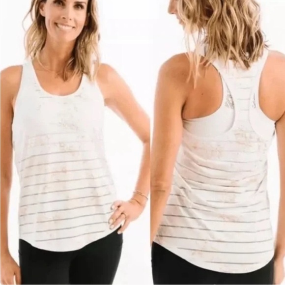 ZYIA Active White Stay Gold Havana Tank 
Size Medium New with tag and bag! - Picture 6 of 12